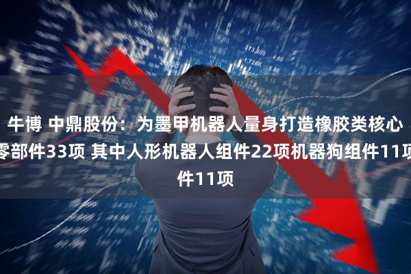 牛博 中鼎股份：為墨甲機(jī)器人量身打造橡膠類核心零部件33項(xiàng) 其中人形機(jī)器人組件22項(xiàng)機(jī)器狗組件11項(xiàng)