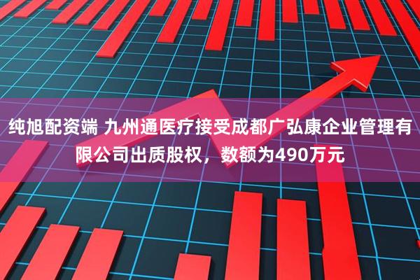 純旭配資端 九州通醫(yī)療接受成都廣弘康企業(yè)管理有限公司出質(zhì)股權，數(shù)額為490萬元